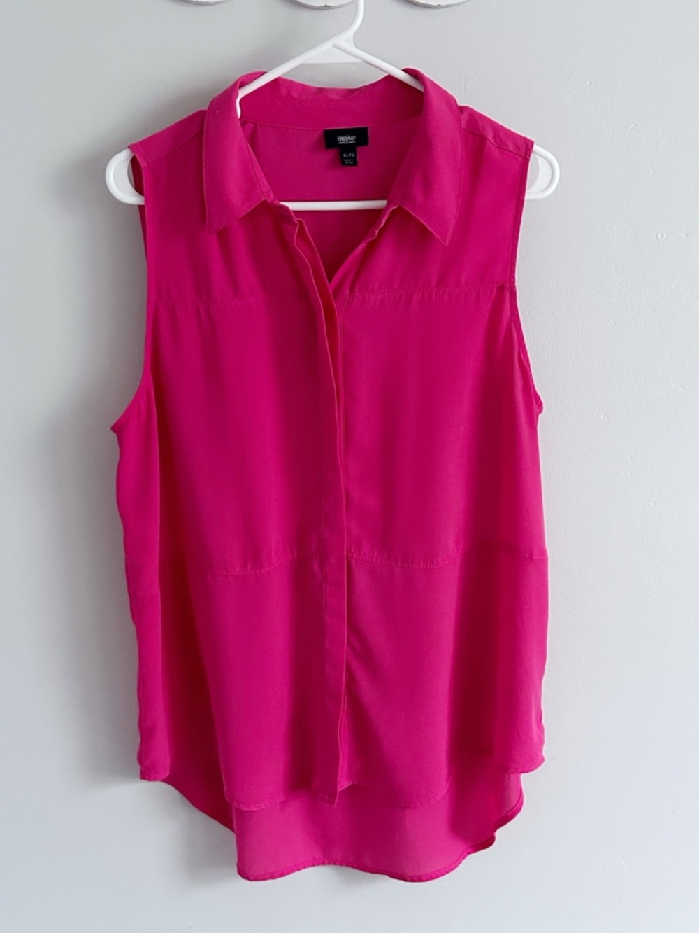 Hot Pink Blouse Size XL